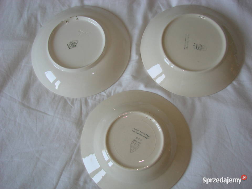 Koło fajansowy talerz PRL pomorskie