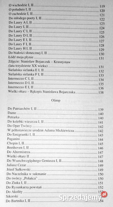 Linie liryki Wybór sonetów Stanisław Bojarczuk