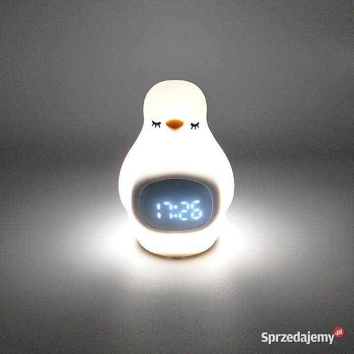 Lampka nocna zegar z budzikiem led dzieci Oświetlenie Zawiercie