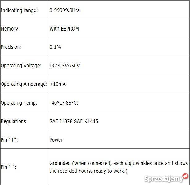 Elektroniczny licznik motogodzin wodoszczelny 6V lubuskie Gorzów Wielkopolski sprzedam