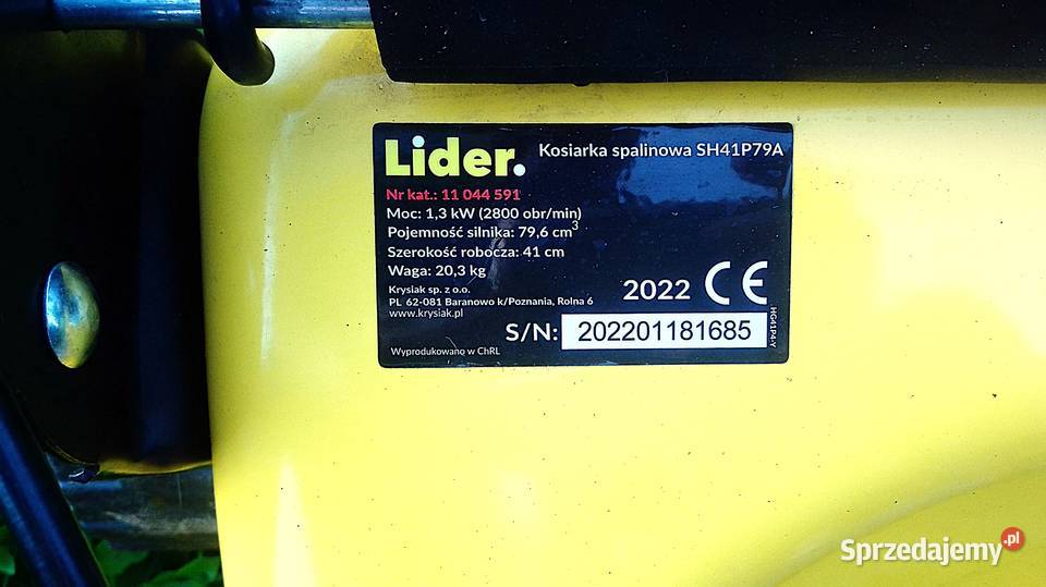 Kosiarka spalinowa Lider SH41P79A 41 2022 r Bydgoszcz