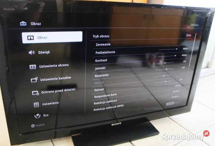 TV LED 40 Full HD SONY Bravia z DVBT i pilotem sprzedam