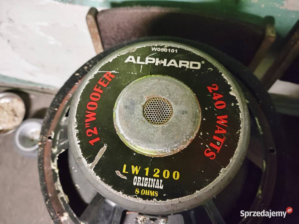 Tuba bassowa basowa subwoofer Alphard LW 1200 Głośniki Niegowonice