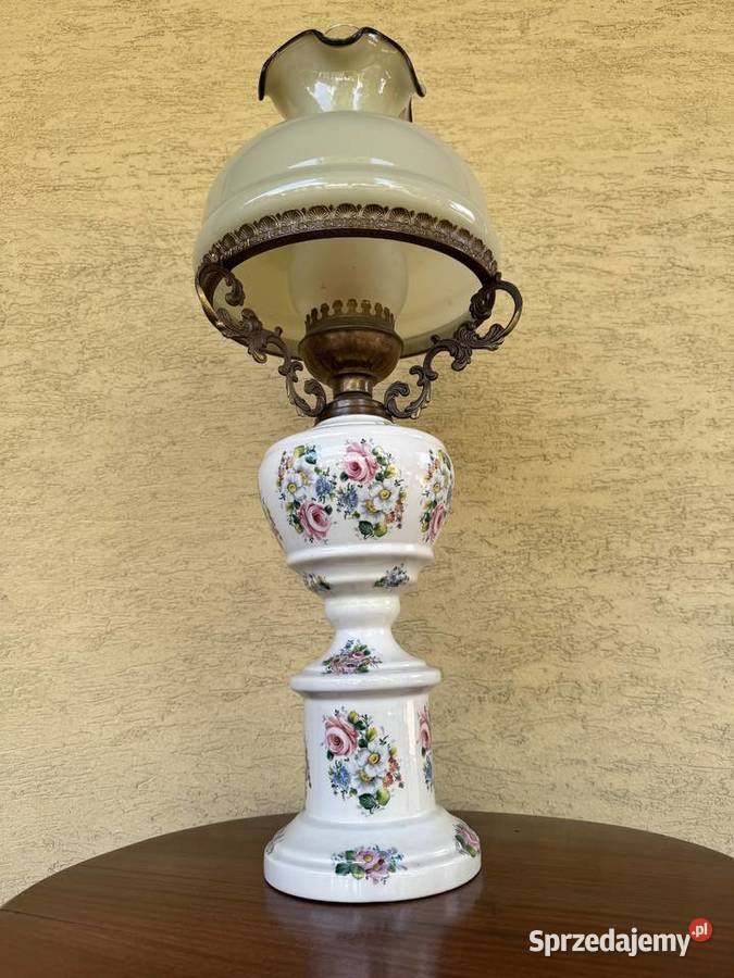 Lampa stołowa antyk naftowa stylowa nocna Garwolin