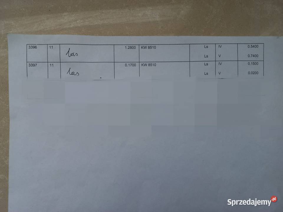 Sprzedam 5 ha lasu i działkę budowlaną Hrebenne Sprzedaż lubelskie