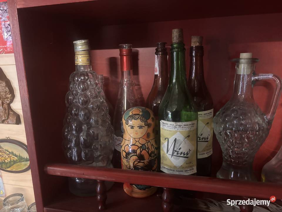 stara butelka alkocholu PRL winie wodce piwie Pozostałe Kosianka-Trojanówka