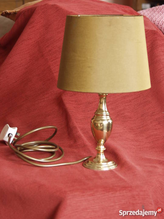 Lompla nocna mosiądz i marmur Antyki mazowieckie Płońsk