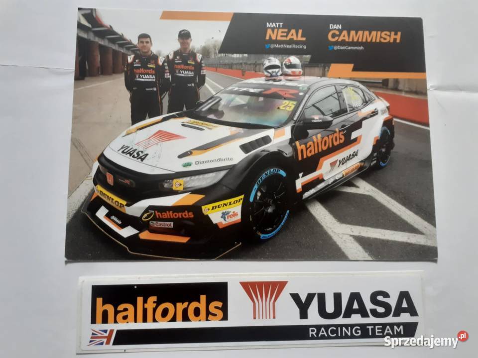 Karta i naklejka Honda Yuasa Team mazowieckie Warszawa