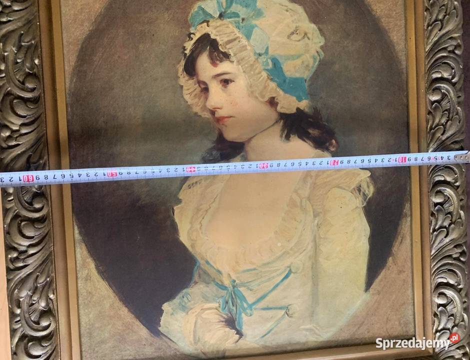 Vintage Obraz kobiety MrsWilliams Słubice sprzedam