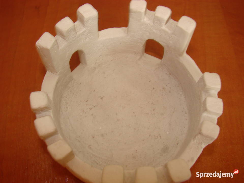 szwedzki ceramiczny świecznik biały pomorskie Pruszcz Gdański