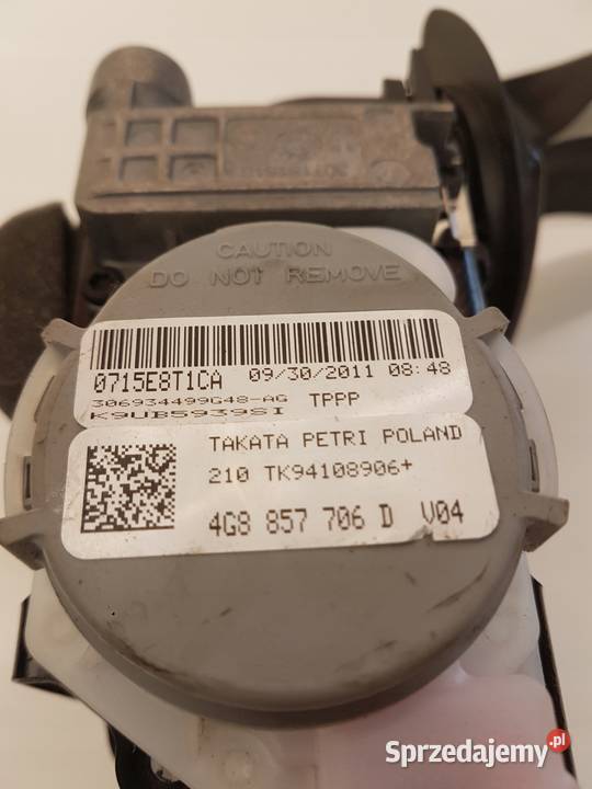 PAS BEZPIECZEŃSTWA PRAWY P AUDI A6 C7 4G8857706D Przystajń