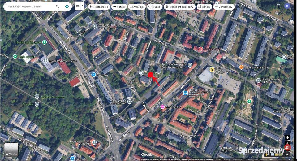 Działka pod garaż Olsztyn