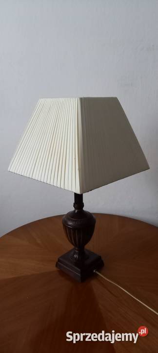 Mosiężna lampka nocna z abażurem Wysyłka łódzkie Skierniewice