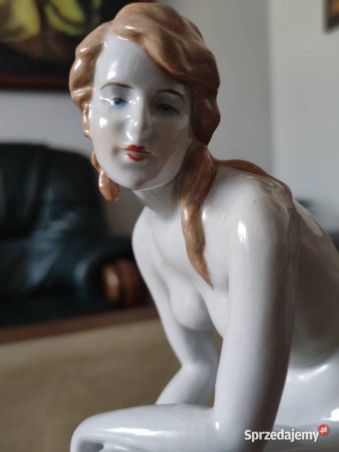 Węgierska Porcelana Zsolnay Akt Kobiecy Porcelana i szkło Janów Lubelski sprzedam