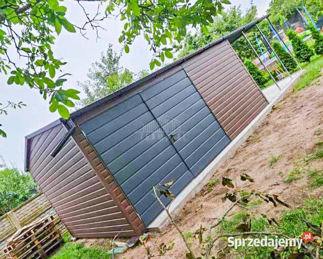 Garaż Blaszany 6x4 wiata 3x4 Brama dwuskrzydłowa Koszalin