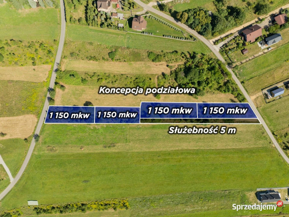 Działka budowlana Lanckorona 195zł/m2 małopolskie