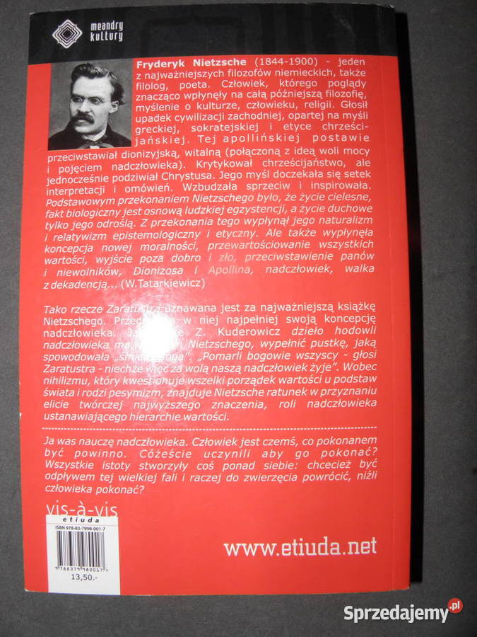 Tako rzecze Zaratustra Friedrich Nietzsche Andrychów