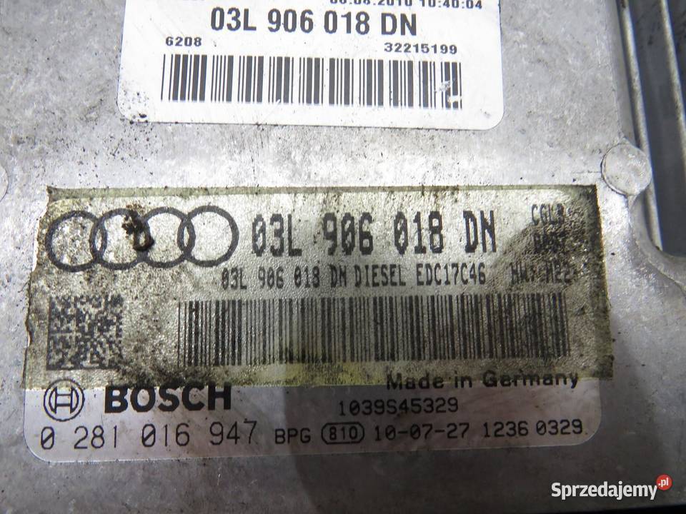 STEROWNIK SILNIKA AUDI Q5 8R 20 TDI 03L906018DN