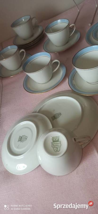Filiżanka z talerzykiem deserowym Kjbenhavn Gdańsk