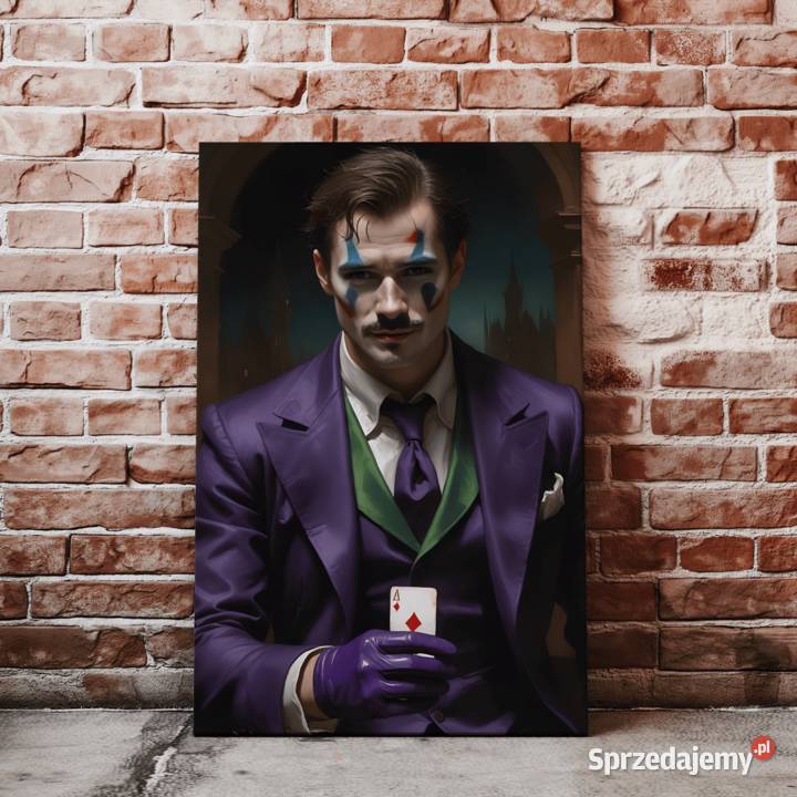 Obraz Portret na płótnie karykatura joker batman Warszawa