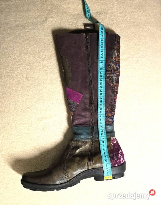 Unikatowe Kozaki Damskie Think skóra naturalna inna Gdańsk