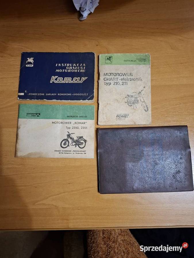Instrukcje obslugi romet komar chart wsk 125