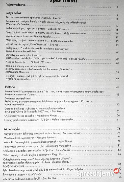 Materiały edukacyjne programu Kreator Tomasz Chełm