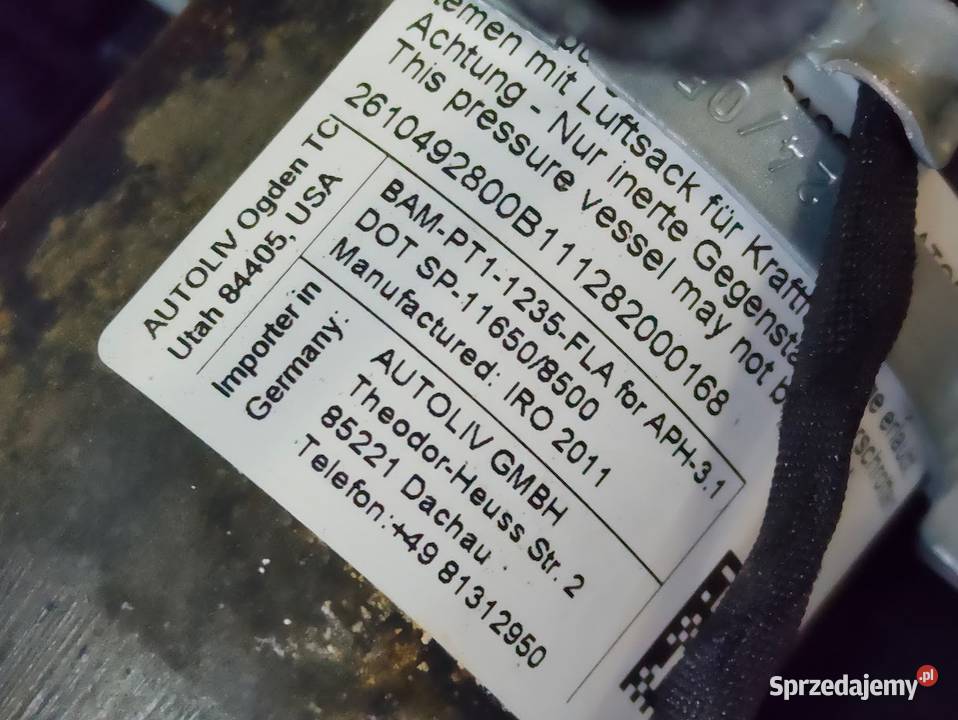 Konsola Airbag Deska Rozdzielcza Chevrolet Cruze Pleszew