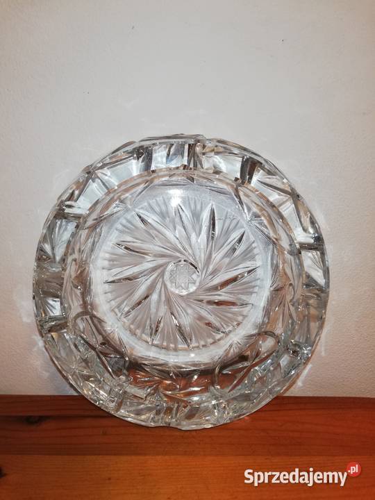 Stara kryształowa popielnica lata 70te XX w Warszawa