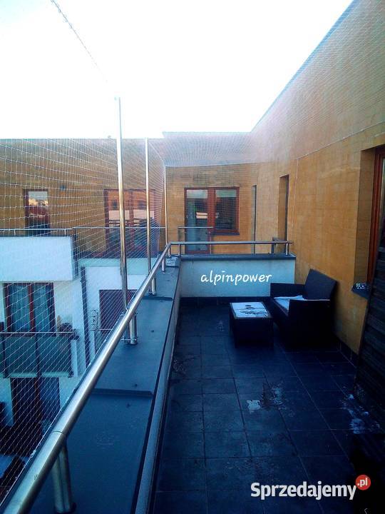 Siatka ochronna na balkon bez wiercenia Warszawa