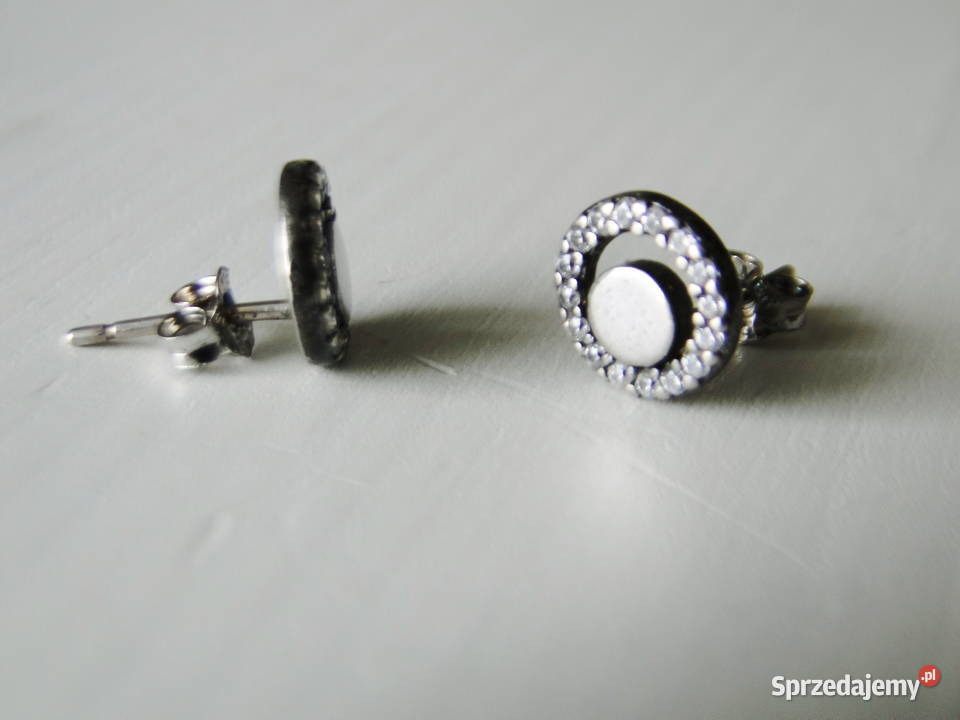 Śliczne stare subtelne kolczyki srebro 925 Warszawa