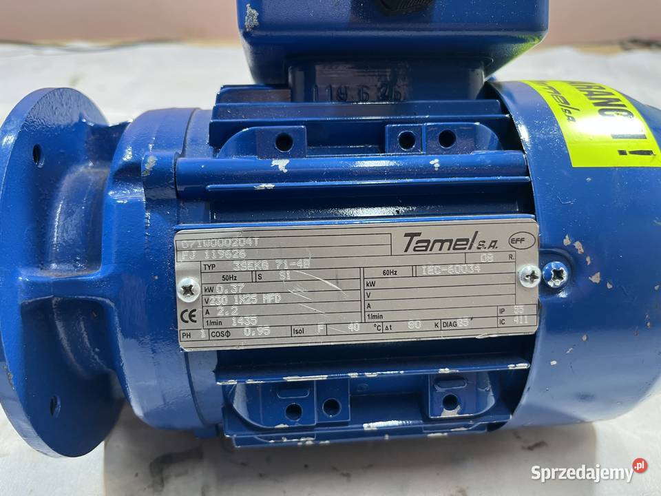 silnik elektryczny Tamel 3SKG 714B 037kW 1410 podlaskie Brańsk