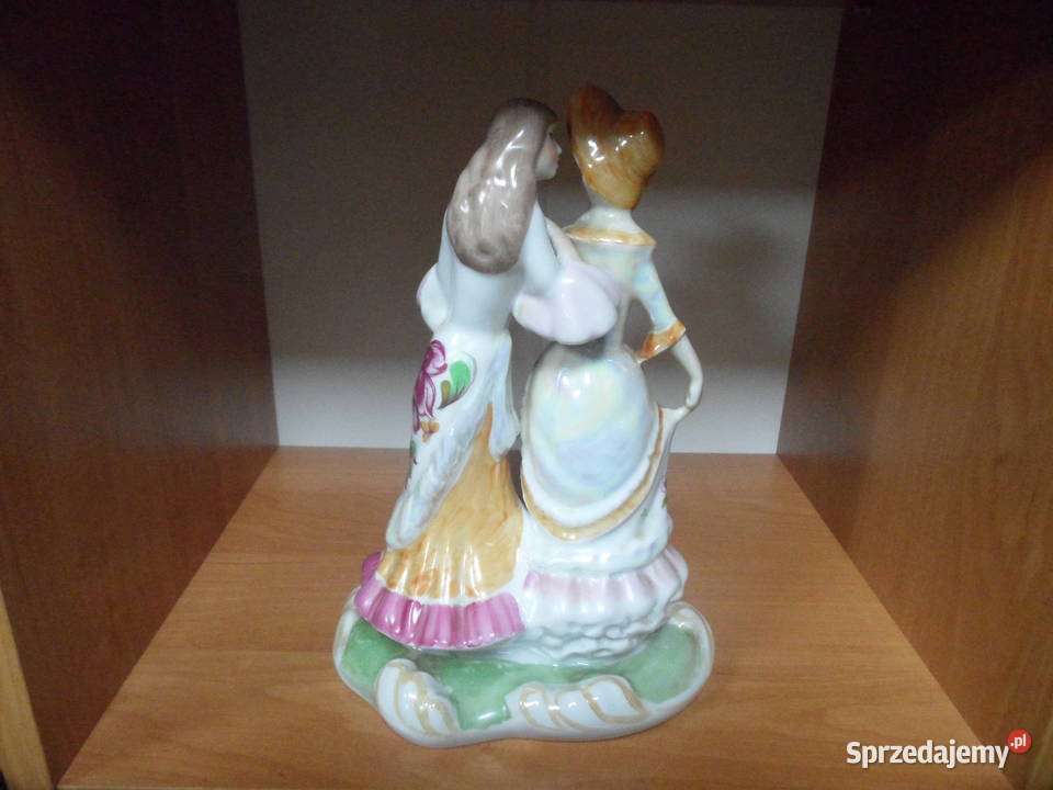 Figurka porcelanowa Kobieta i wróżka cyganka Konin