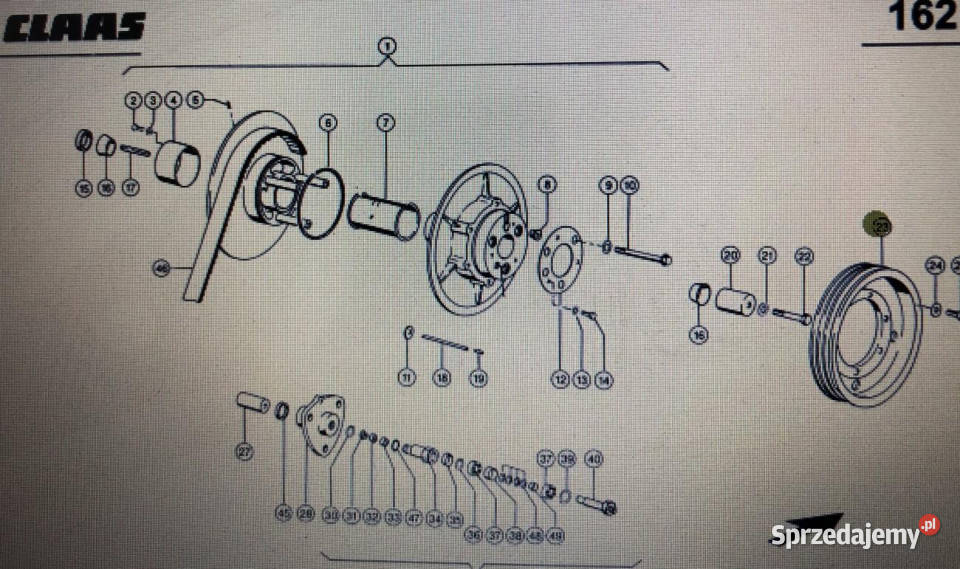 Koło pasowe 370340 Claas kat 000 644 519 0 kat Jastrzębniki