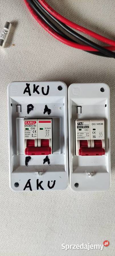 Sprzedam zabezpieczenia fotowoltaiczne przewody