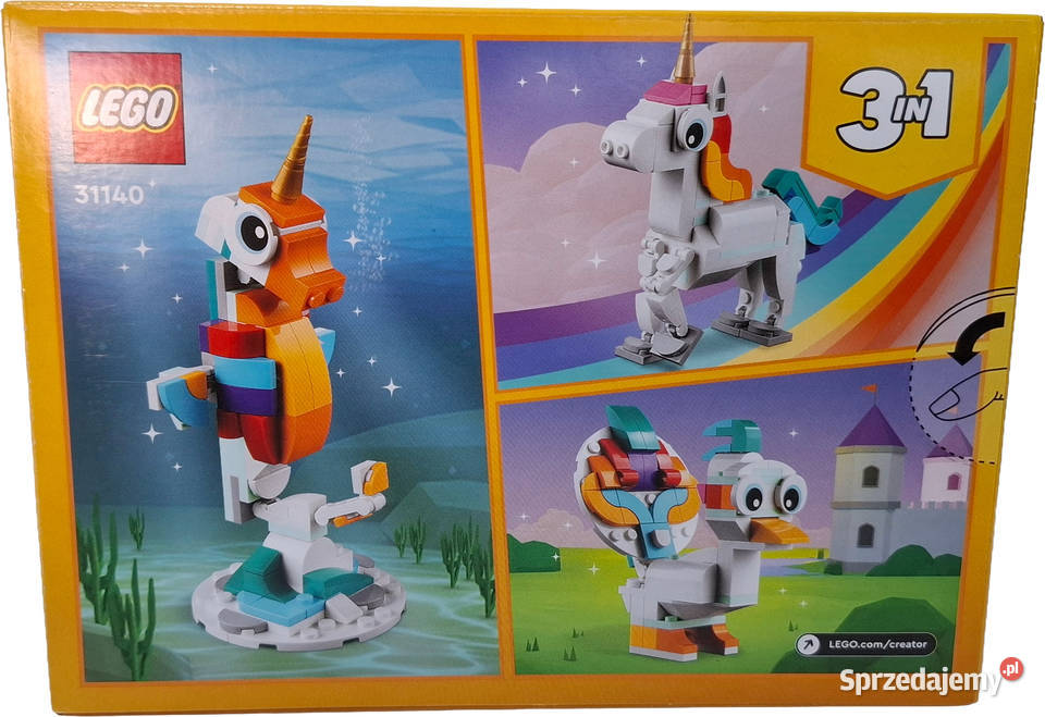 Klocki Lego Creator 3w1 Magiczny jednorożec śląskie Czeladź