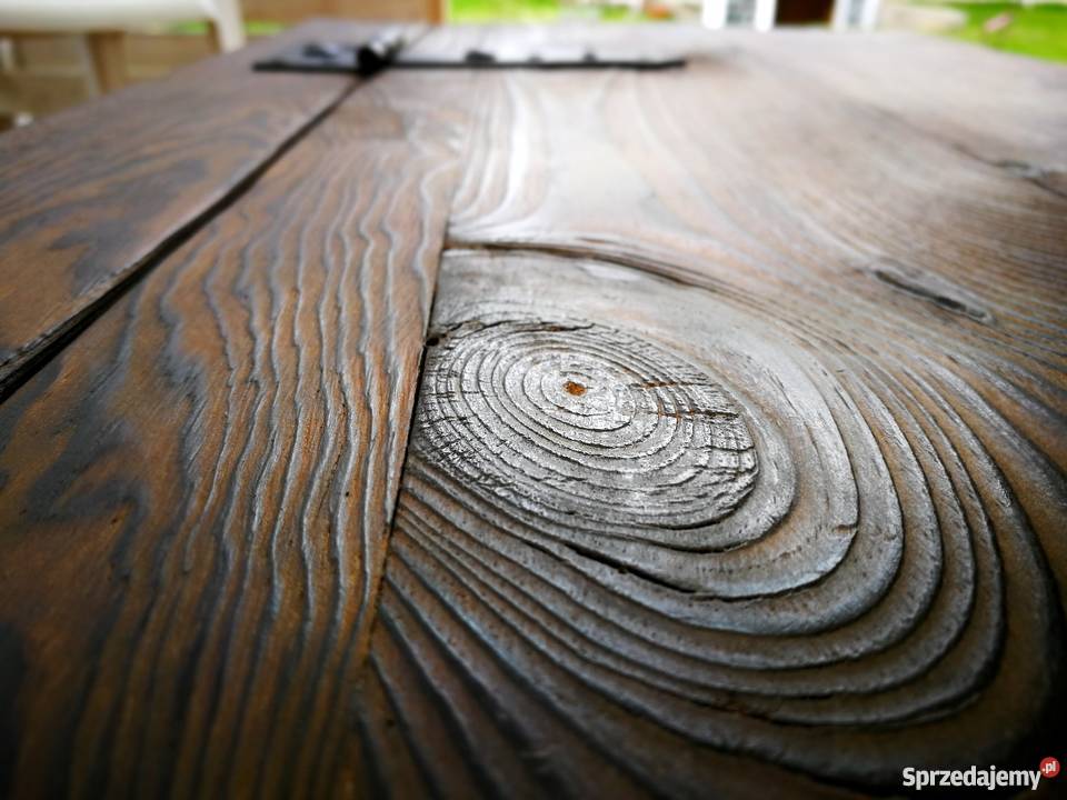 Rustykalna kolonialna skrzynia ogniem malowana Krasów