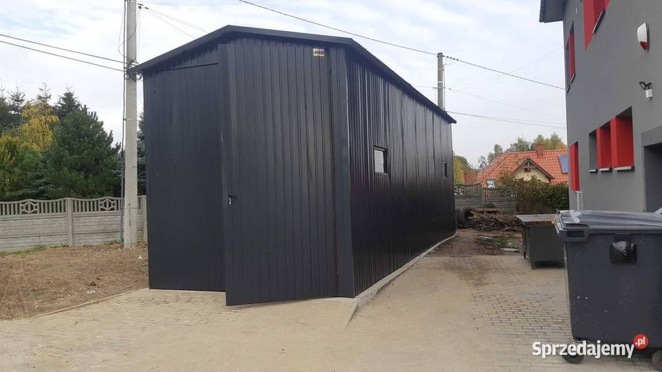 Garaż Blaszany DREWNOPODOBNY 10x6m Hala Magazyn Czemierniki