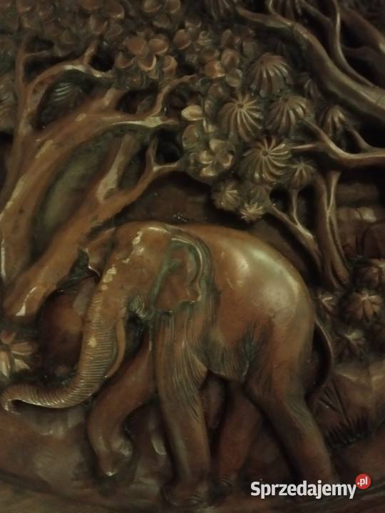 Sprzedam ręcznie rzeżbiony stół i cztery Meble Meble Sokołów