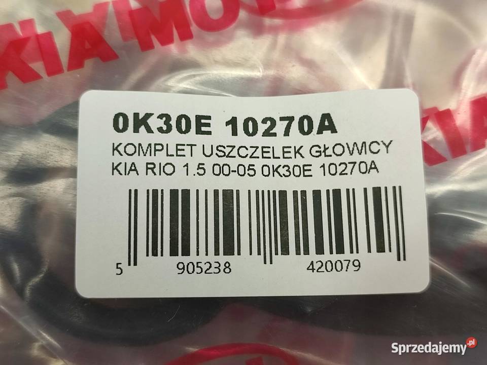 KOMPLET USZCZELEK GŁOWICY KIA RIO 15 20002005