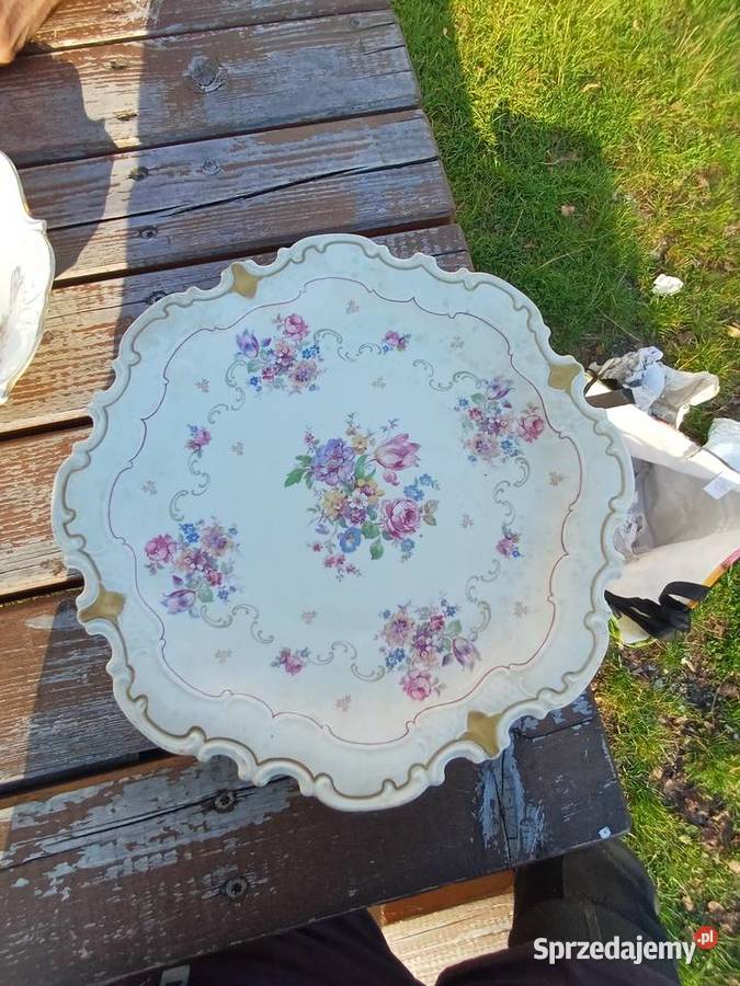 Wielka patera sygnowana Reinchenbach Lubań