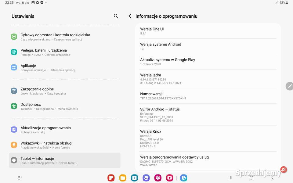Samsung Galaxy Tab S7 6128GB Ekran AMOLED 6GB