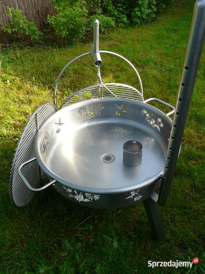 Grill z paleniskiem ze stali nierdzewnej Grillowanie Wrocław