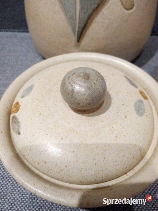 Przepiękny stary komplet ceramiczny Częstochowa