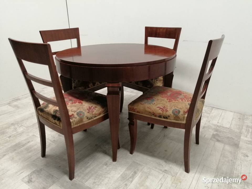 komplet do salonu stół i krzesła ława art deco Radomsko sprzedam