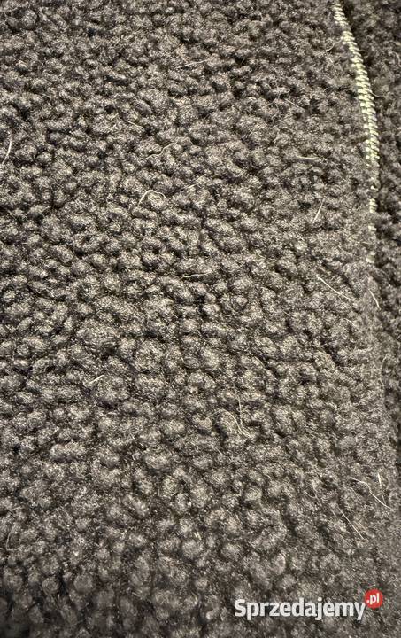 Męska czarna kurtka z imitacji baranka HM Żyrardów