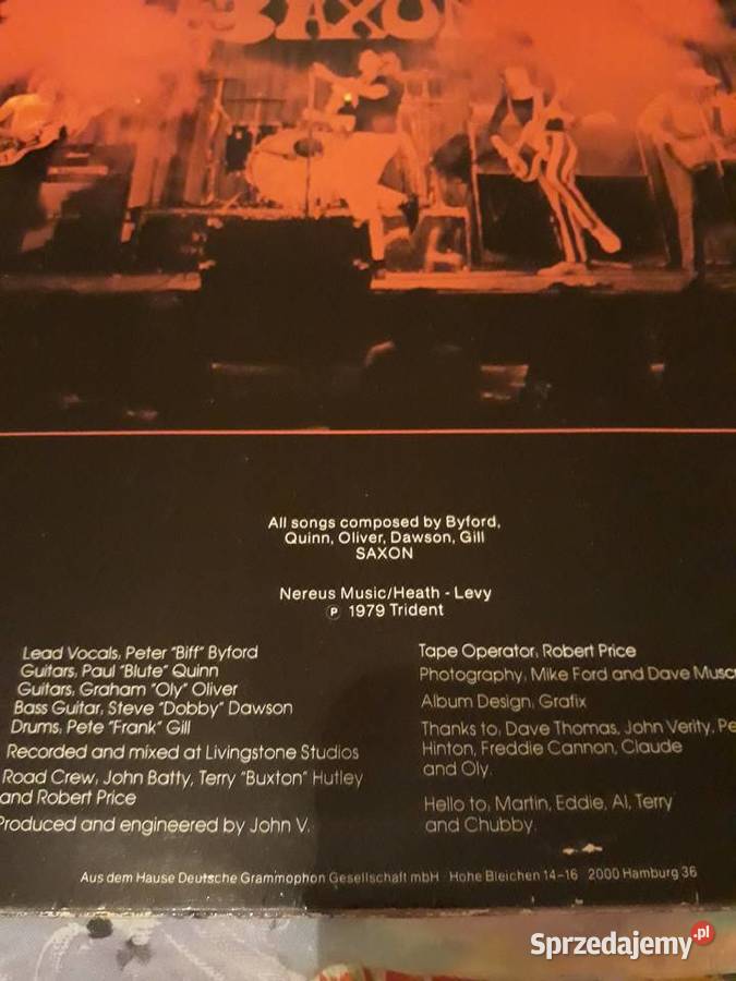 SAXON SAXON pierwsza płyta płyta winylowa Rzeszów