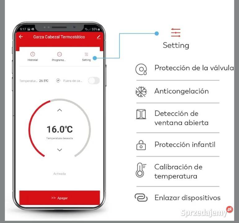 Inteligentna Głowica Termostatyczna Garza z Kielce