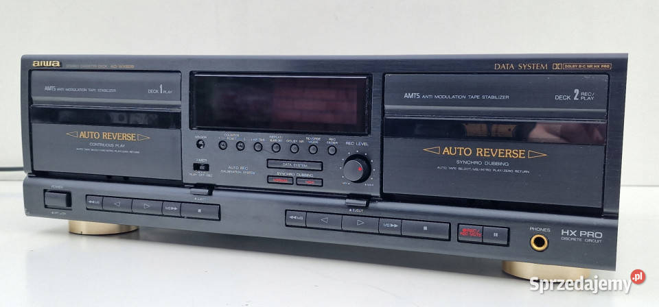 Magnetofon catette deck Aiwa ADWX828 AD WX 828 Magnetofony Międzychód