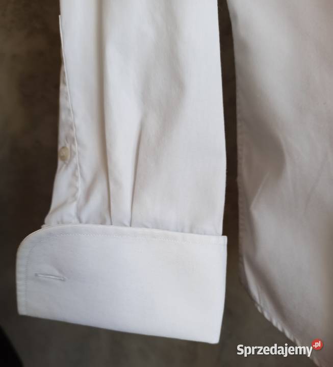 Koszula biała męska rozmiar 39 z mankietami slim Rozmiar M podlaskie Białystok